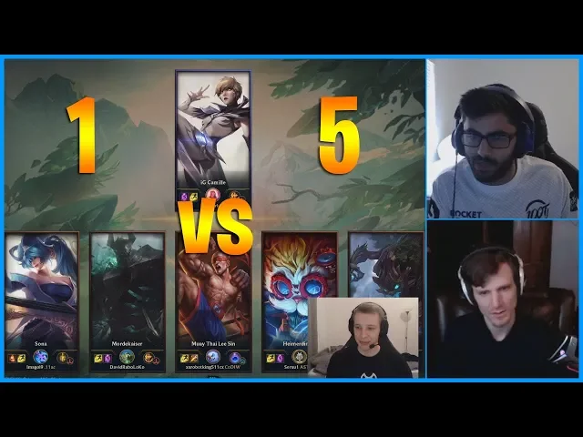 pro player vs 5 iron players...lol daily moments ep